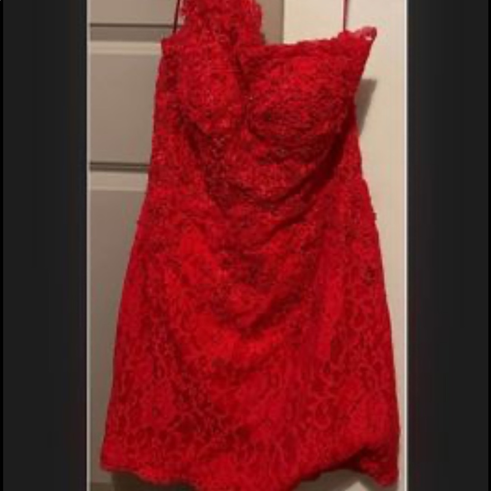 Mori Lee - Red Plus-Size Prom/Homecoming Dress
